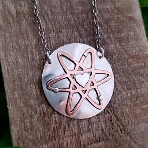 Love Atom Science Necklace image 1
