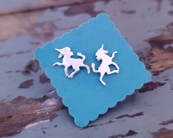 Tiny Unicorn Earrings