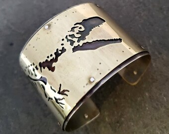 Killer Dinosaur Cuff Bracelet