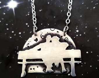 Park Bench Lovers Necklace