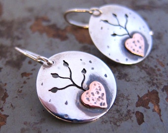 Grow Love Nature Earrings, small disks