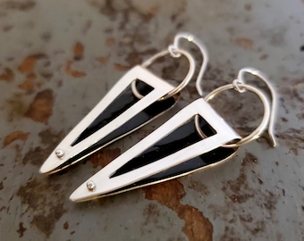 Industrial Fold earrings