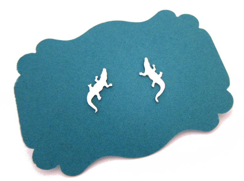 Alligator Stud Earrings image 1