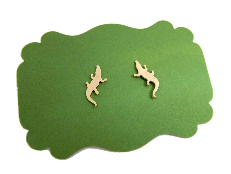 Alligator Stud Earrings image 3