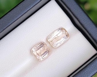 Natural Imperial Topaz Stone Loose Faceted Untreated Unheated From katlang pakistan