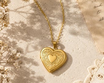 Collar con relicario personalizado para mascotas, relicario en forma de corazón personalizado, joyería conmemorativa grabada, regalo conmemorativo para perros, recuerdo de mascotas