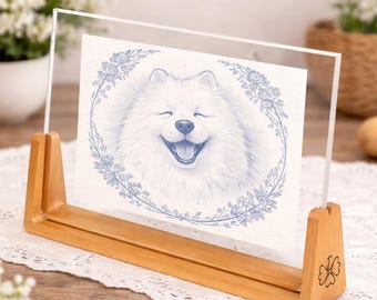 Custom Pet Memorial Acrylic Plaque, Personalized Dog Cat Portrait Display, Photo Keepsake Gift, Sympathy Loss Decor