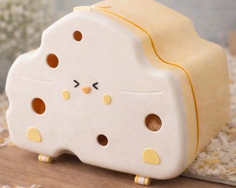 Cheese Hamster Hideout with Magnetic Door – Cozy House for Syrian Hamsters, Cute Cage Accessory for Small Pets