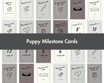 Puppy Milestone Cards