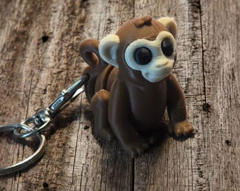 3D-geprinte Flexi Monkey-sleutelhanger