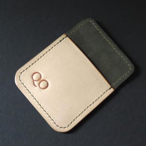 Handgefertigtes Minimalistisches Leder-Kartenetui - Schlankes & Stilvolles Portemonnaie für den täglichen Gebrauch