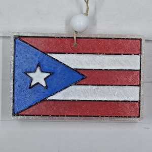 Puerto Rico Flag Freshie