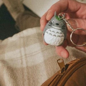 Op Totoro geïnspireerde sleutelhanger – schattige anime-sleutelhanger, Studio Ghibli-cadeau