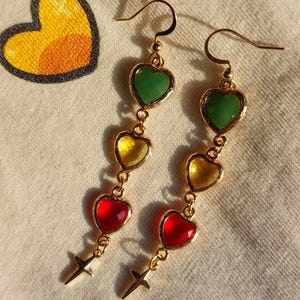 Life Series - 3rd Life Hearts geïnspireerde oorbellen - Minecraft Traffic SMP