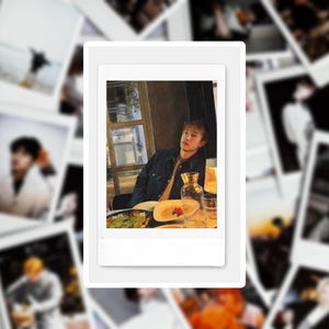 straykids bangchan boyfriend material polaroid photo