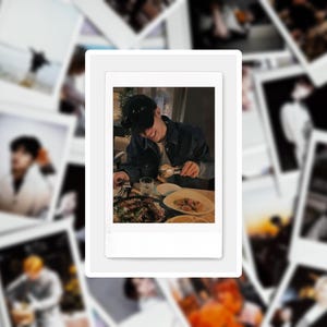 straykids bangchan boyfriend material polaroid photo