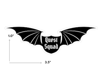 Quest Squad sticker - fourth wing - onyx storm