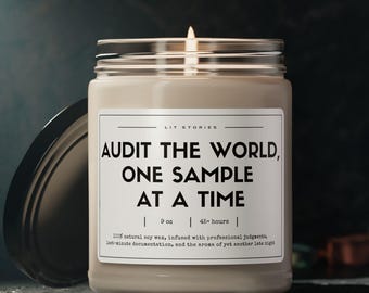 Funny Auditor Candle | Natural Soy Wax CPA Gift
