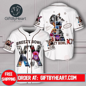 Chris Brown XX 2025 Baseball Shirt, Breezy Bowl XX Tour Shirt, Chris Brown Breezy Bowl Baseball Jersey, Chris Brown Merch Jersey