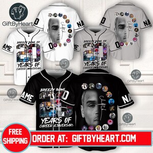Breezy Bowl XX Baseball Jersey, Personalized Chris Brown Shirt, Breezy Bowl XX 2025 Tee, Chris Brown Shirt, Chris Brown Merch Jersey