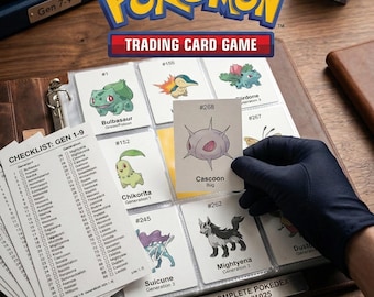 Pokédex Nazionale Pokémon 1025: Pagine e segnaposto stampabili per raccoglitore