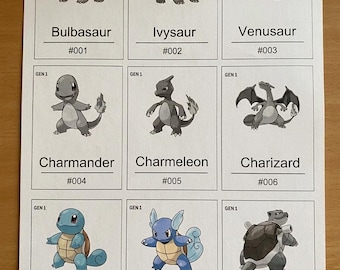 Pokémon Complete Pokédex Placeholder Cards (No. 1–1025, English Names) / Complete Pokédex Trading Card (Placeholder No. 1–1025) ( ENGLISH )