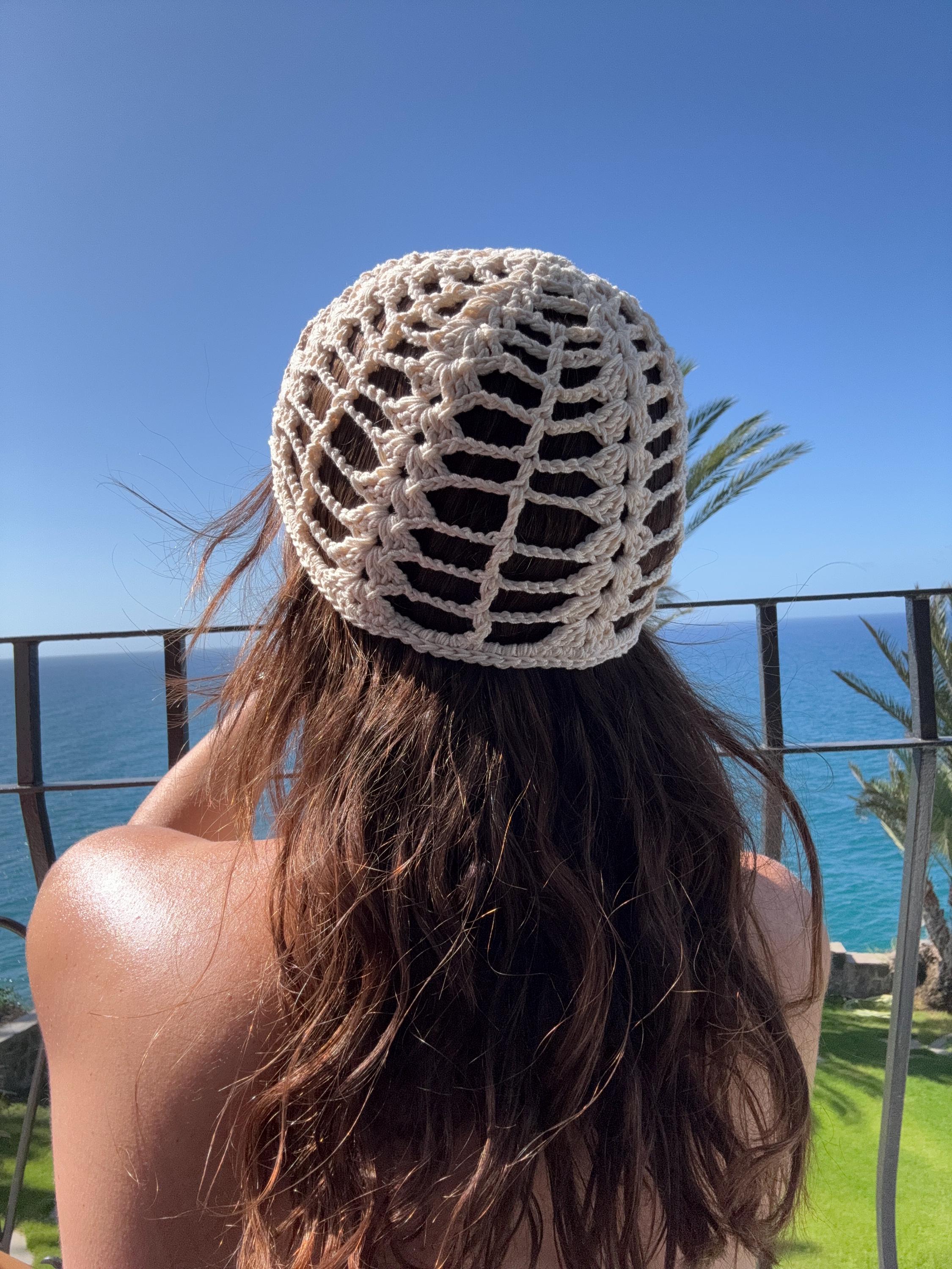BUNDLE Mesh & Shell Crochet Cap Pattern. Skull Lace Beanie Design. Boho ...