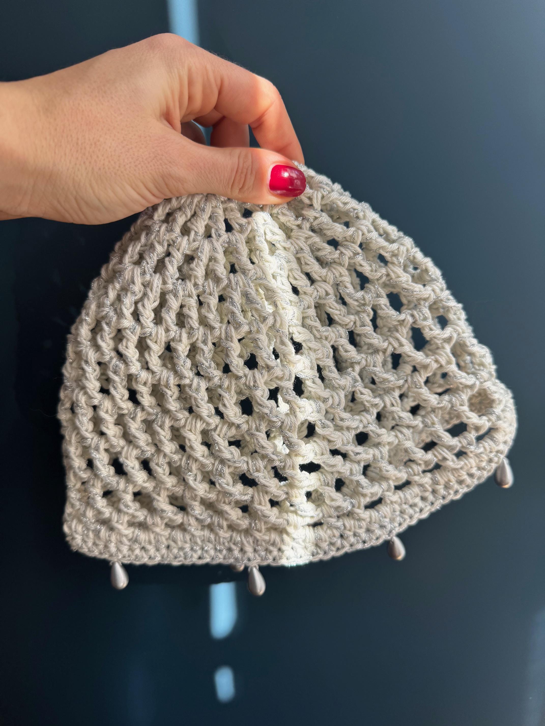 BUNDLE Mesh & Shell Crochet Cap Pattern. Skull Lace Beanie Design. Boho ...
