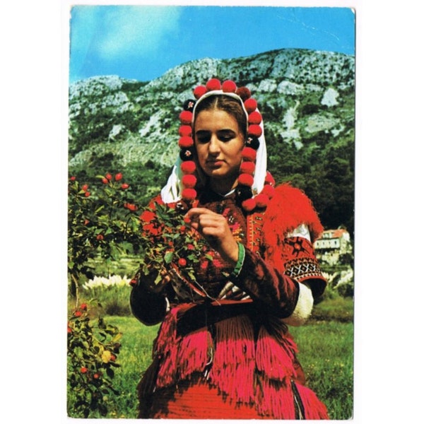 6 Vintage Costume Postcards - Eastern Europe