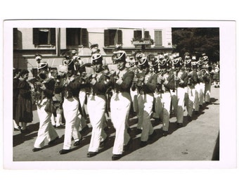 Vintage German Postcard - Uniform - Music - Brass Band - Europe