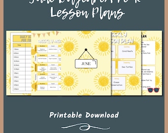 June Daycare and Preschool Curriculum: Daily Lesson Plans, Activities, Crafts, and Meal Planner for Toddlers