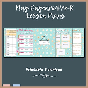 May Daycare & Preschool Curriculum: Toddler Lesson Plans (PDF)