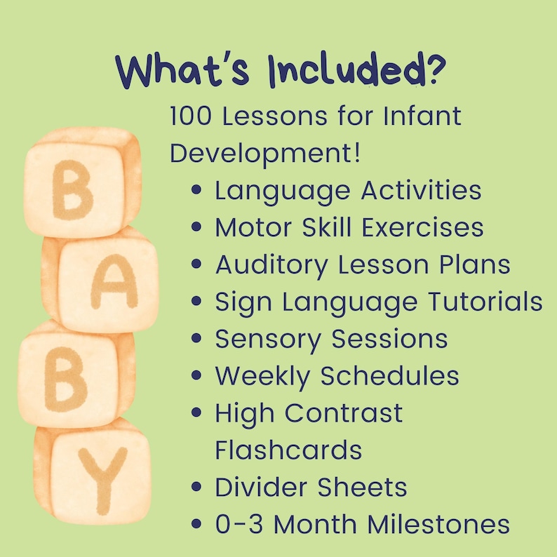 Infant Development Curriculum: Language, Motor, Sensory & Auditory ...