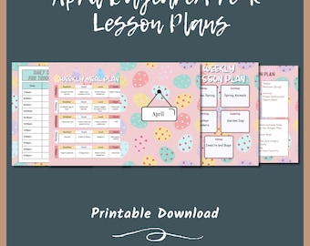 April Daycare & Preschool Curriculum: Toddler Lesson Plans (PDF)