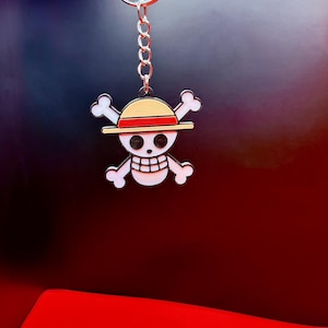 Straw Hat Pirate Jolly Roger Keychain