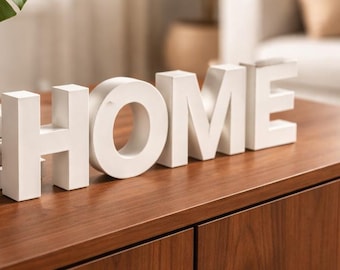 Letras personalizadas impresas en 3D — Decoración moderna para el hogar