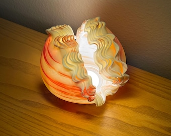 Lámpara de noche con forma de concha marina: lámpara de noche inspirada en las olas