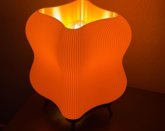 Lámpara de mesa escultural Peanut: moderna lámpara de noche decorativa