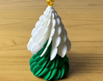 Árbol de Navidad ASMR impreso en 3D – Decoración navideña hecha a mano