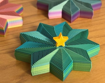 Estrella sensorial antiestrés - Juguete ASMR para aliviar el estrés / Impresión 3D