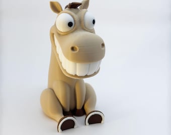 Figura de Caballo Feliz: Símbolo del Año Nuevo Lunar 2026 / Decoración impresa en 3D