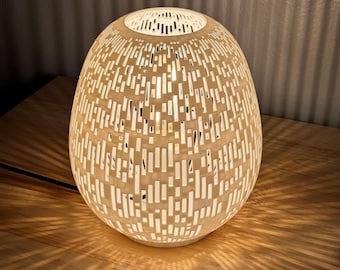 Lámpara de luz ambiental • Pantalla perforada, brillo cálido