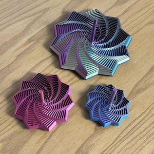 Estrella sensorial antiestrés – Juguete antiestrés ASMR impreso en 3D imagen 3