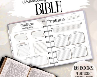 Digging Deeper - Journaling Through ENTIRE BIBLE Bundle | Bible Chapter Study | Bible Study | Bible Study Journal | Scripture Study