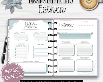 Dziennik Studium Biblii Estery: Przewodnik po wersetach biblijnych rozdział po rozdziale