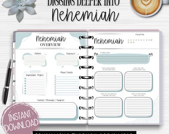 Dziennik Studium Biblii Nehemiasza: Przewodnik po Pismach Świętych rozdział po rozdziale