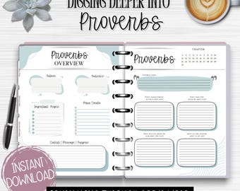 Dziennik Studium Biblii: Księga Przysłów: Przewodnik po wersetach biblijnych rozdział po rozdziale