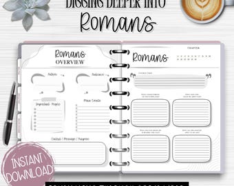 Dziennik do studiowania Biblii Rzymian: Przewodnik rozdział po rozdziale (wersja cyfrowa do pobrania)