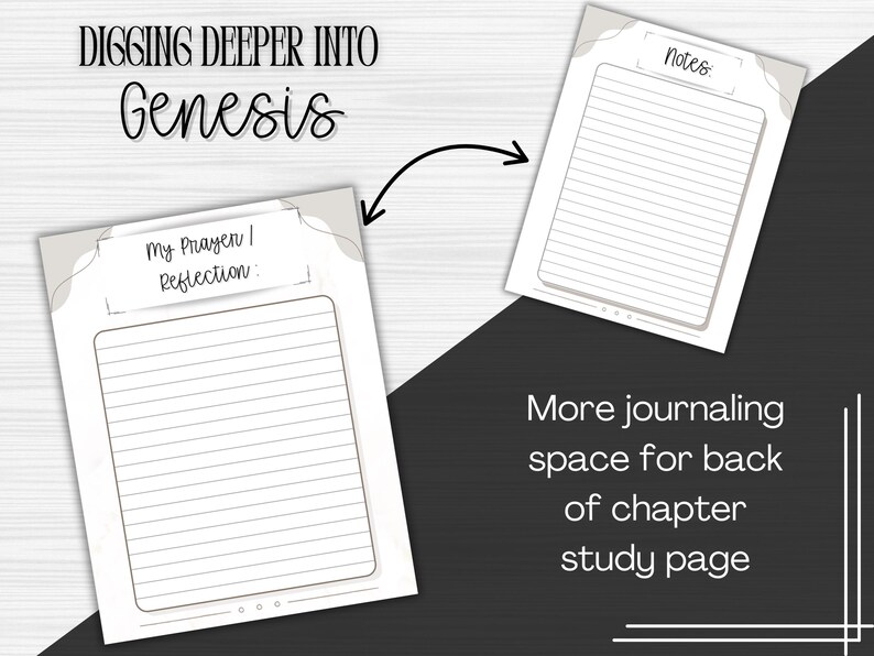 Genesis Bible Study Journal: Chapter-by-chapter Scripture Guide - Etsy