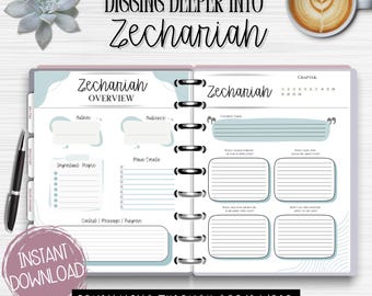 Kopanie głębiej – dziennik z Księgi Zachariasza | Studium rozdziałów Biblii | Studium Biblii | Dziennik ze studiów biblijnych | Studium Pisma Świętego